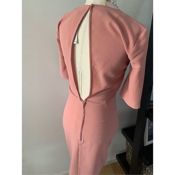 H&M peach color dress size 4 work dress - Picture 5 of 5